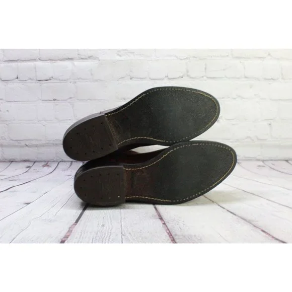 Vintage Red Wing Brown Leather Pull on Western Cowboy Work Boots Size 9.5 E - Picture 9 of 9